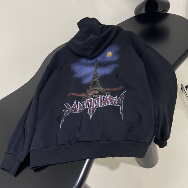Худи Balenciaga женский синий 128574-3