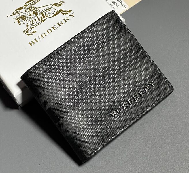 Мужской портмоне Burberry мужской кожа черный 154032