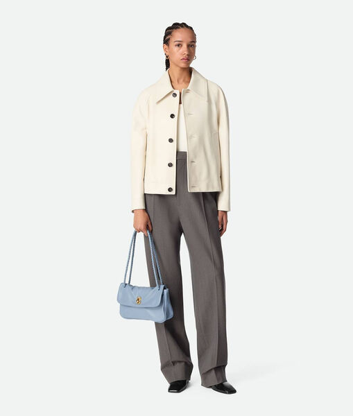 Сумка Bottega Veneta Madison женский кожа бирюзовый 197082-2