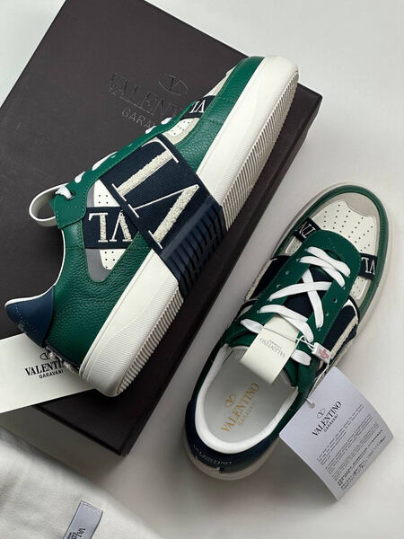 Мужские кроссовки Valentino мужской кожа swift темно-зеленый 140368-8