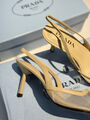 Туфли Prada женский сетка бежевый 187314-5