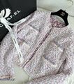 Пиджак Chanel женский твид розовый 195265
