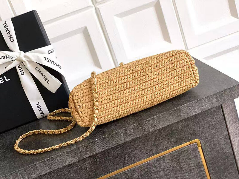 Сумка Chanel женский солома бежевый 195003-4