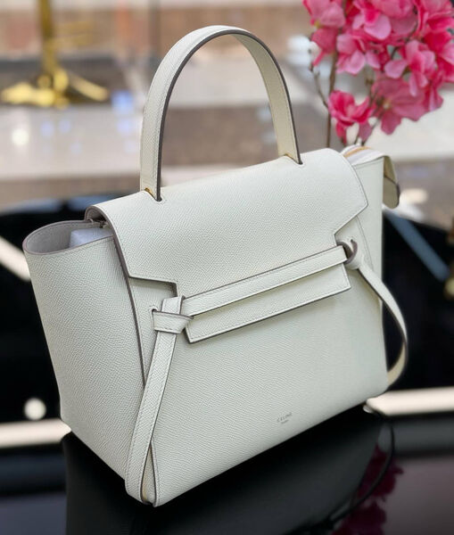 Сумка Celine Belt Micro женский кожа белый 142388-4