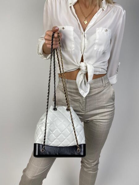 Рюкзак Chanel's Gabrielle женский кожа белый 65026-4