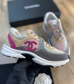 Кроссовки Chanel женский текстиль розовый 110893-3