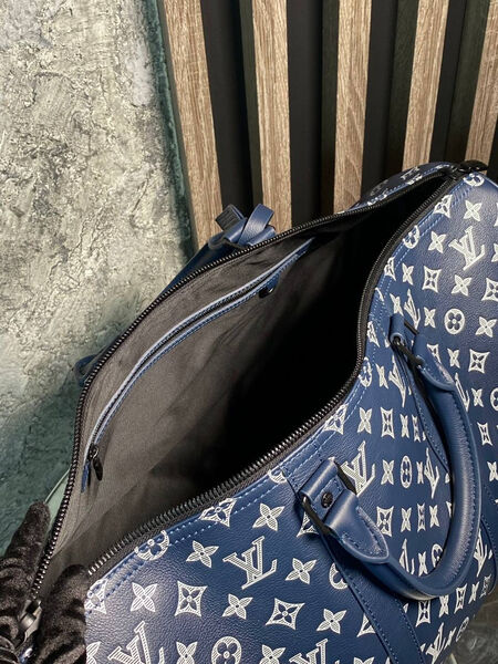 Дорожная сумка Louis Vuitton мужской кожа синий 152750-6