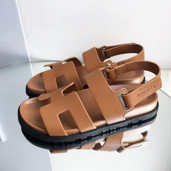 Сандалии Hermès женский кожа 66624-2