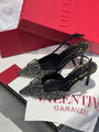 Туфли Valentino женский стразы черный 104633-3