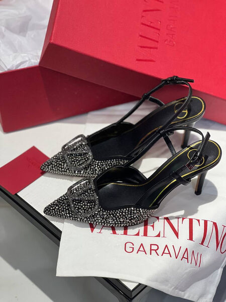 Туфли Valentino женский стразы черный 104633-3