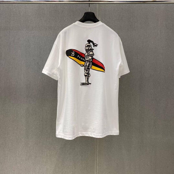 Мужская футболка Burberry мужской белый 180714-8
