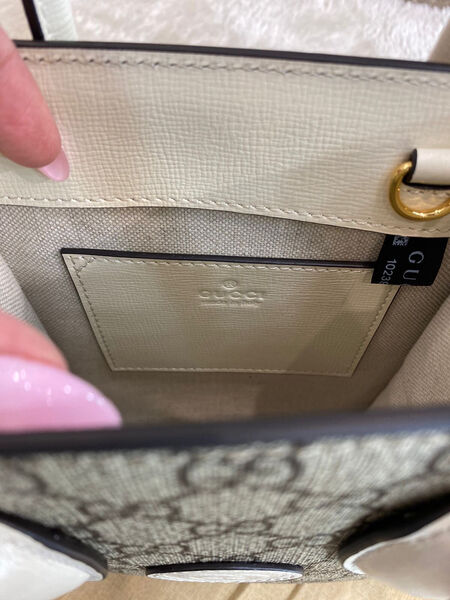 Сумка Gucci Jumbo Gg Mini женский канва monogram молочный 75076-2