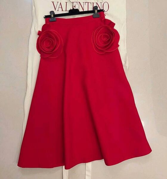 Юбка Valentino женский бордовый 135044