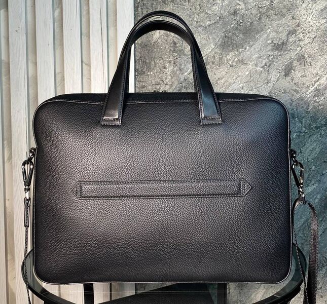 Мужской портфель Montblanc мужской кожа черный 135874
