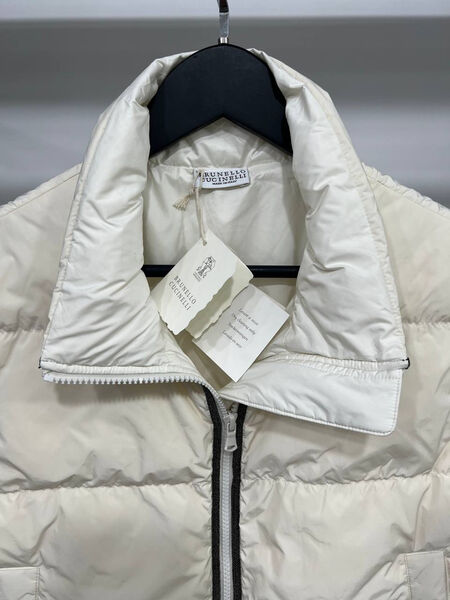 Жилет Brunello Cucinelli женский белый 159693-2