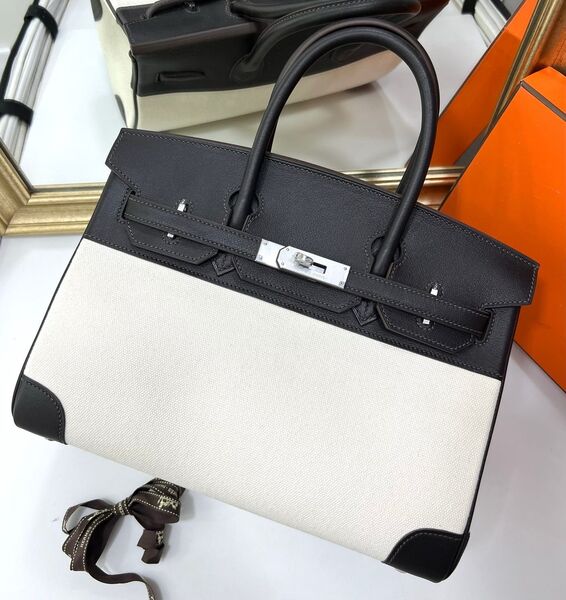 Сумка Hermès Birkin 30 женский кожа черный 141310