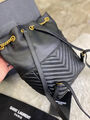 Рюкзак Saint Laurent женский кожа черный 77427-4
