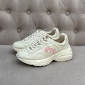 Кроссовки Gucci женский кожа розовый 126304-2