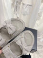 Сандалии Chanel женский текстиль графитовый 110185-3