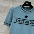 Кофта Christian Dior женский вязаная ткань бирюзовый 172411-2