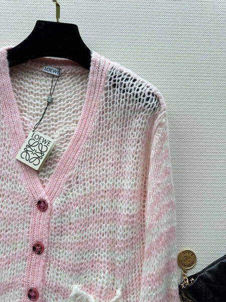 Кардиган Loewe женский вязаная ткань розовый 158943-3