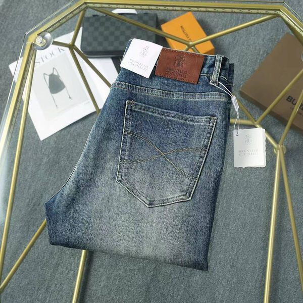 Мужские джинсы Brunello Cucinelli мужской джинса бирюзовый 162643-4