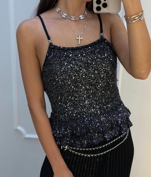 Топ Chanel женский черный 184212