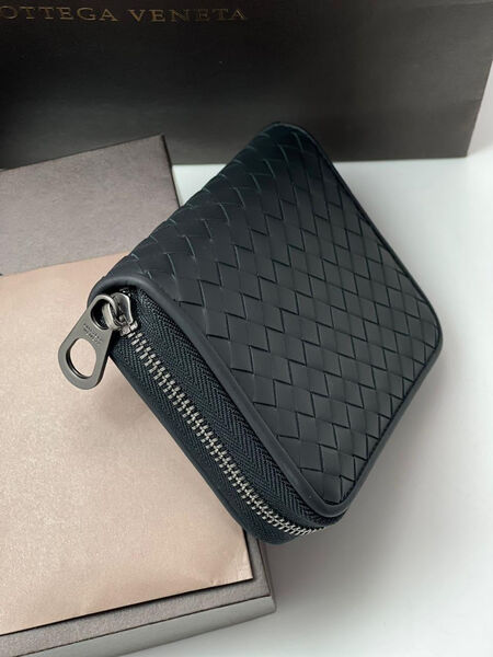 Мужской картхолдер Bottega Veneta мужской кожа черный 108698-3