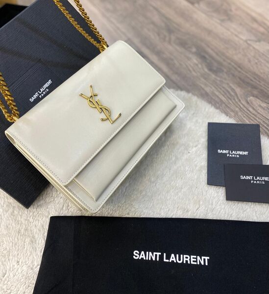 Сумка Saint Laurent женский кожа белый 77413-4