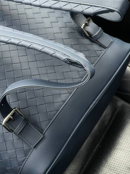 Мужской рюкзак Bottega Veneta мужской кожа синий 121869-7