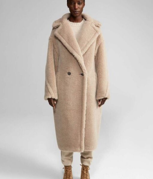 Шуба Max Mara женский темно-бежевый 91270