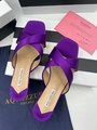 Босоножки Aquazzura женский ткань фиолетовый 11789-2