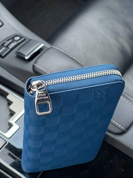 Мужской картхолдер Louis Vuitton мужской кожа синий 108697-4