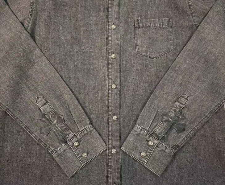 Мужская рубашка Chrome Hearts мужской графитовый 121864-3