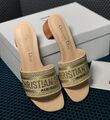 Сандалии Christian Dior Dway женский хлопок бежевый 66397-1