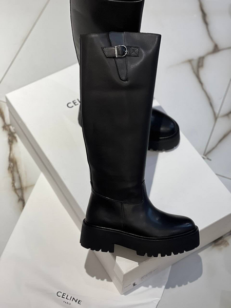 Сапоги Celine женский кожа черный 67154-7
