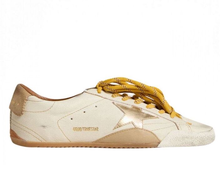 Кеды Golden Goose женский кожа белый 197306