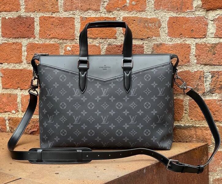 Мужской портфель Louis Vuitton мужской канва графитовый 52091