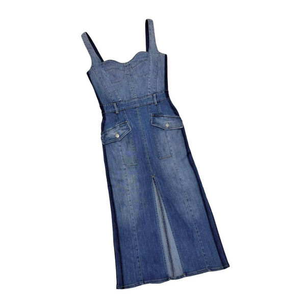 Платье Alexander McQueen женский джинса синий 148370-4
