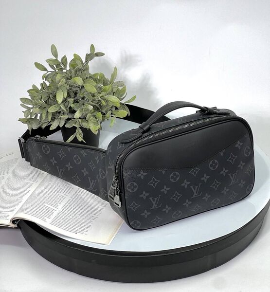 Мужская сумка слинг Louis Vuitton мужской кожа черный 176229-4