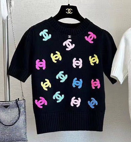 Кофта Chanel женский вязаная ткань черный 135159