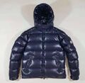 Мужской пуховик Moncler мужской синий 166513-1