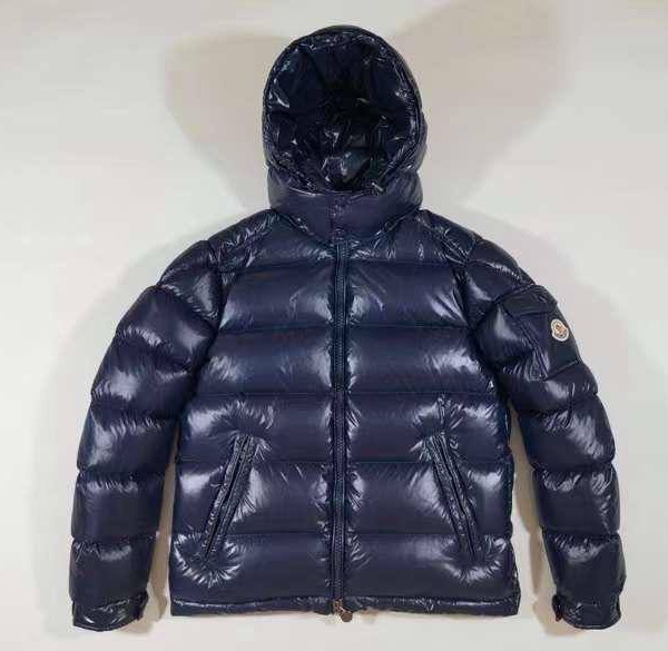 Мужской пуховик Moncler мужской синий 166513
