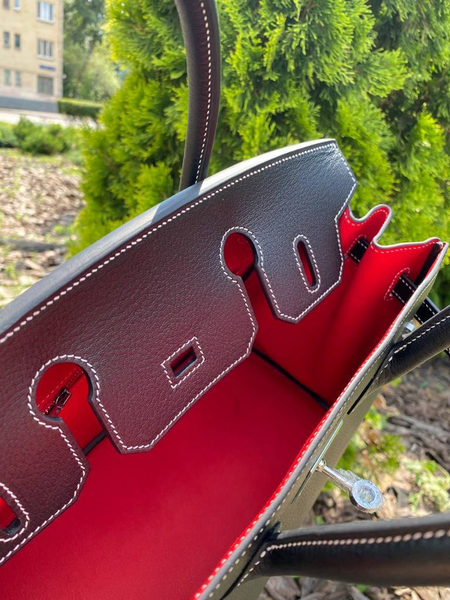 Сумка Hermès Birkin ручная работа женский кожа графитовый 75413-4