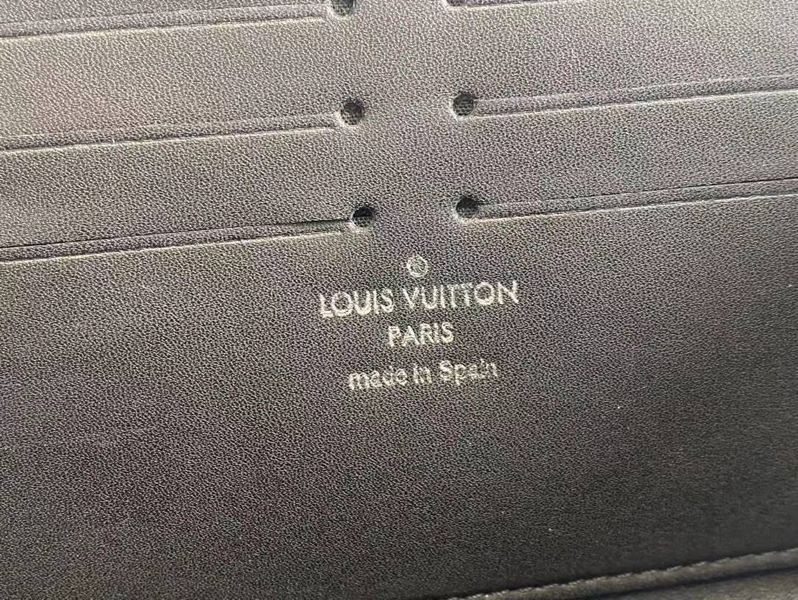 Мужской портмоне Louis Vuitton мужской кожа черный 52030-6