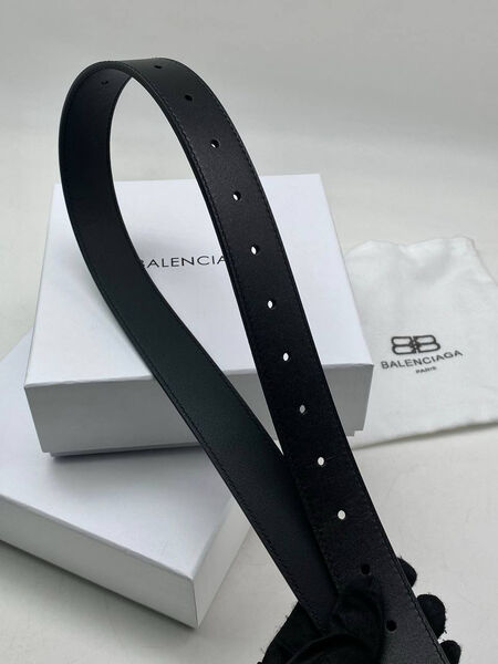 Женский ремень Balenciaga женский кожа черный 139058-8