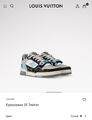 Мужские кроссовки Louis Vuitton мужской кожа графитовый 161444-6