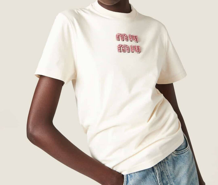Футболка Miu Miu женский белый 137683-3