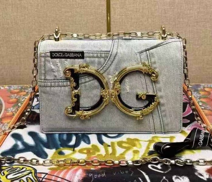 Сумка Dolce & Gabbana женский джинса серебристый 192117