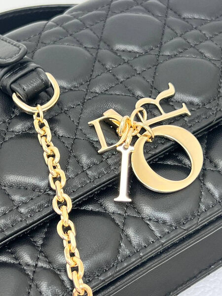 Сумка Christian Dior Handle женский кожа черный 152978-4
